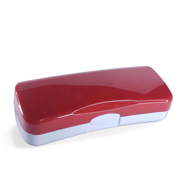 Estojo Bicolor Hillux Vermelho com Branco